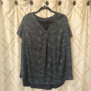 41 Hawthorn mixed material blouse